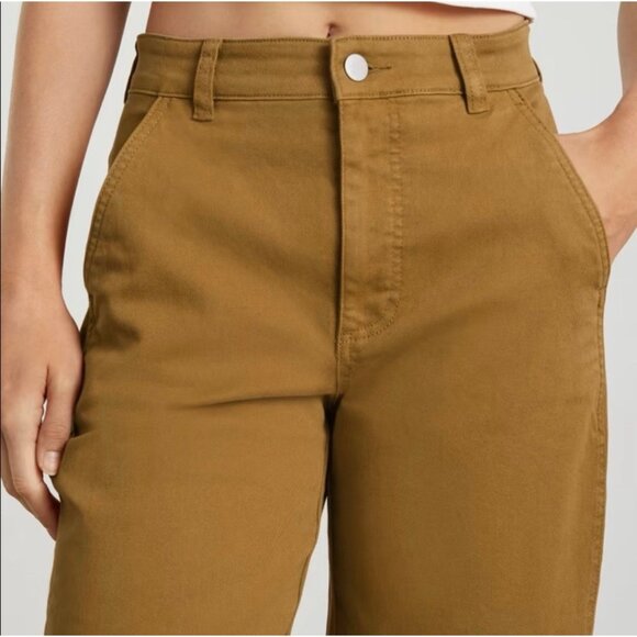 EVERLANE Women’s The Straight Leg Chino Crop Pant Size 4 High Rise Stretch - Picture 3 of 9